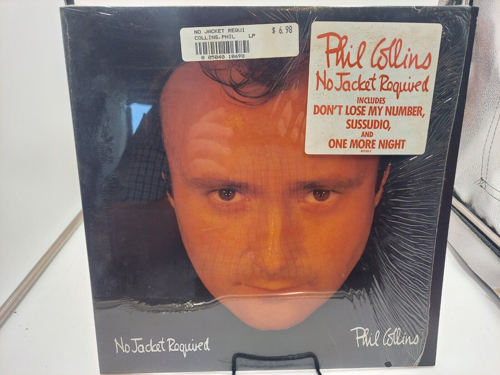 PHIL COLLINS  NO JACKET REQUIRED  LP Record 1985 Masterdisk RL Ultrasonic EX
