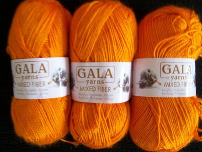 Gala Yarns Sport Weight Yarn Orange Lot of 3 eBay