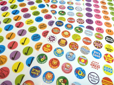 280 Childrens Reward Stickers Kids Motivation Merit ...