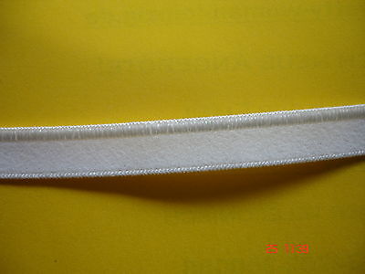 10m elastisches Band 0,25€/m weiß, mit Glanzkante KB4