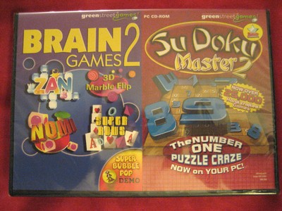 BRAIN GAMES 2 AND SUDOKU MASTER 2 PC CD-ROM