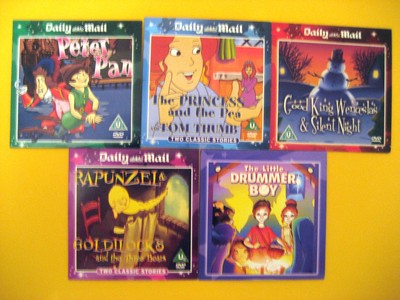 CHILDRENS MIXTURE, DAILY MAIL PROMOTIONS (5 DVD'S)