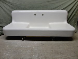 ... Kohler Drain Board Cast Iron Farm Farmhouse Apron Kitchen Sink eBay