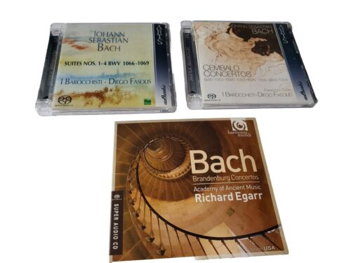 Lot Of 3 Super Audio CDS Johann Sebastián Bach