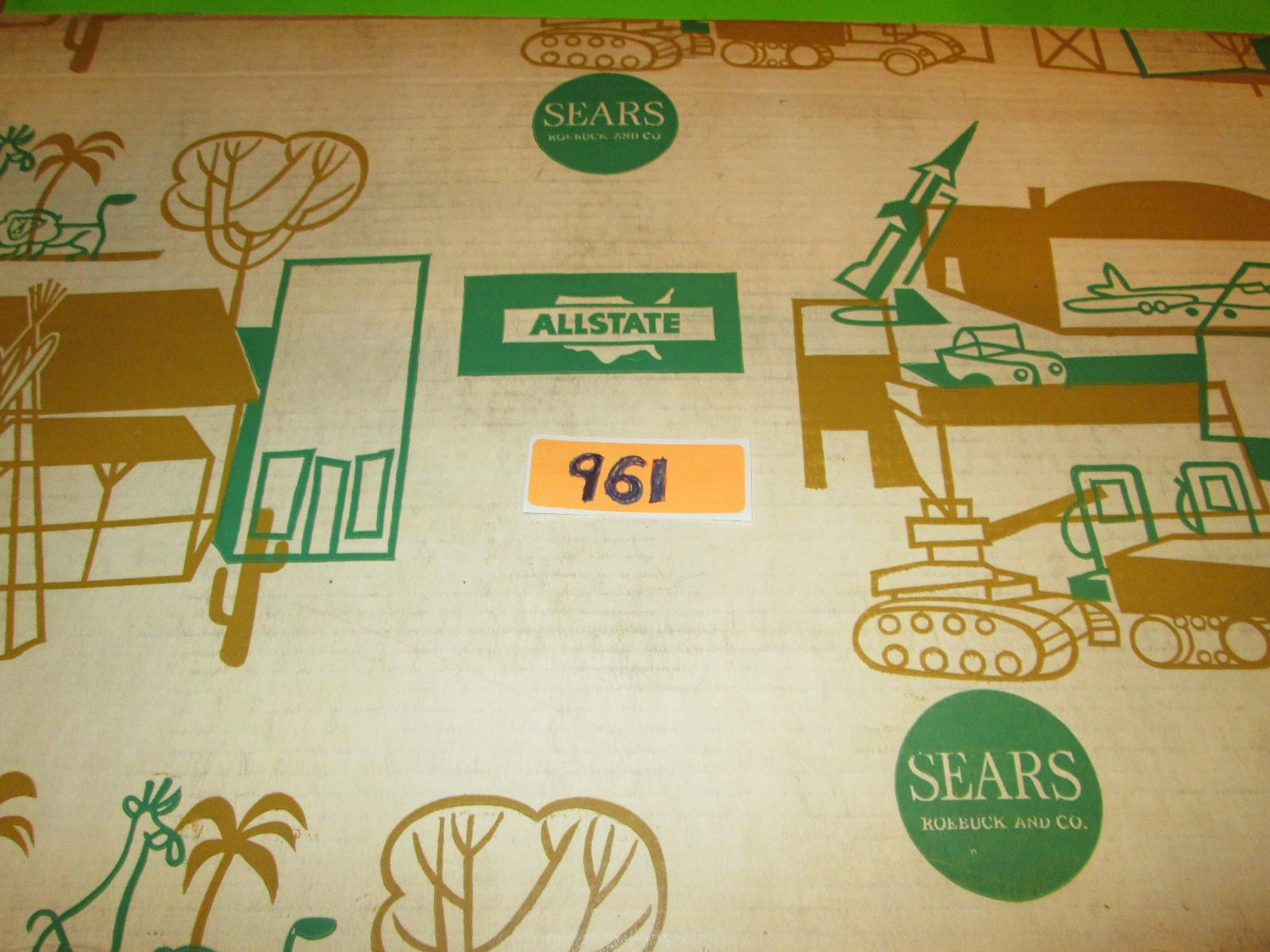 Rare In-Box Vintage 1963 Sears 6000 Deluxe Double Silo Crop Duster Dairy Set!