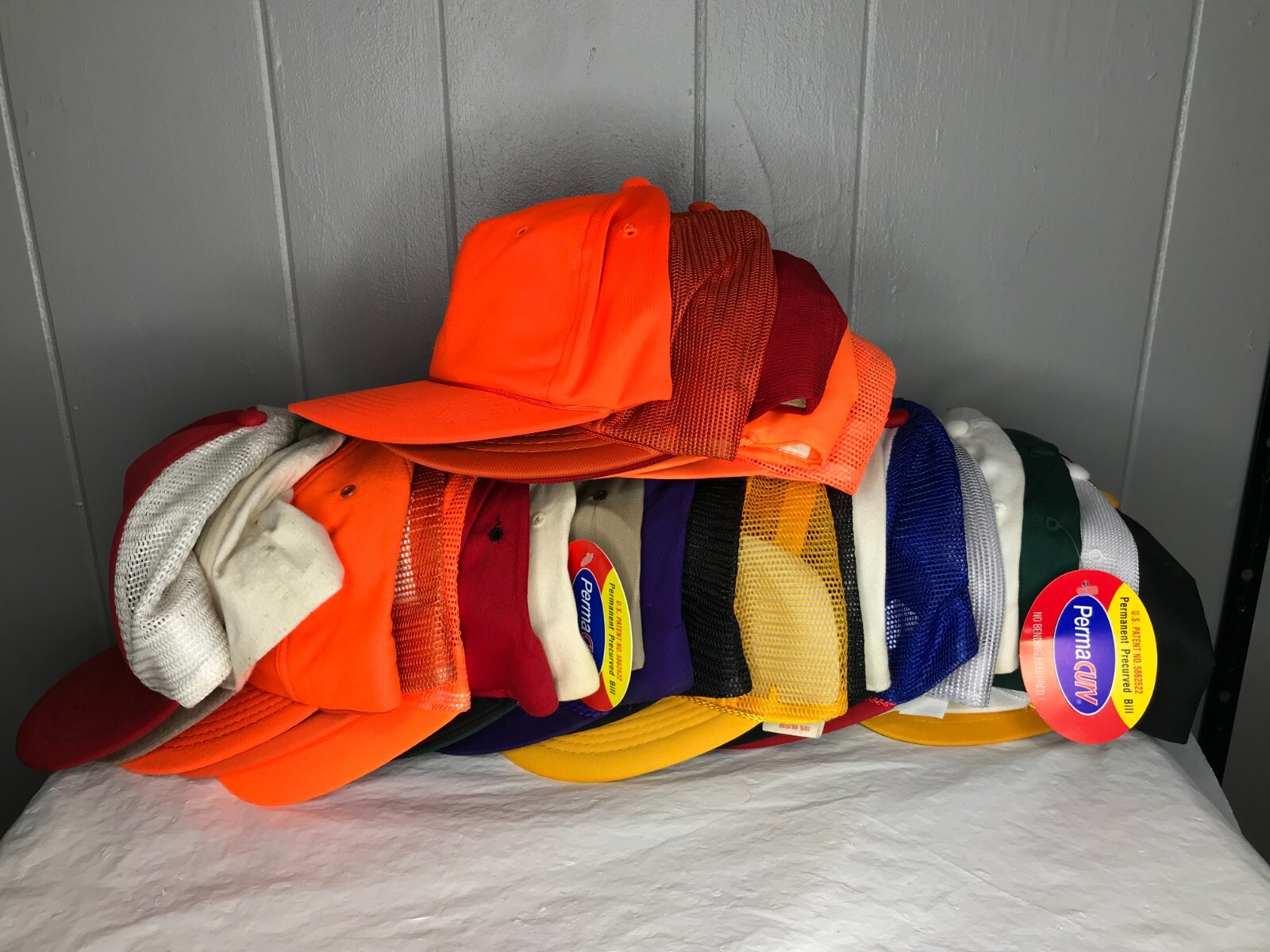 Huge NOS lot of 26 Vintage Blank SnapBack Strapback Hat Mesh