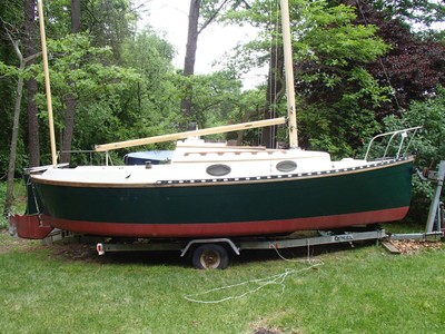 Nimble 20 sailboat Yawl Trailer Sailor Great condition Classic touches New sails