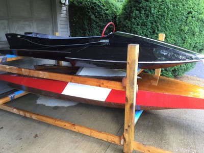 boats (2) Classic,Wooden, late 50's early 60's Vintage race boats