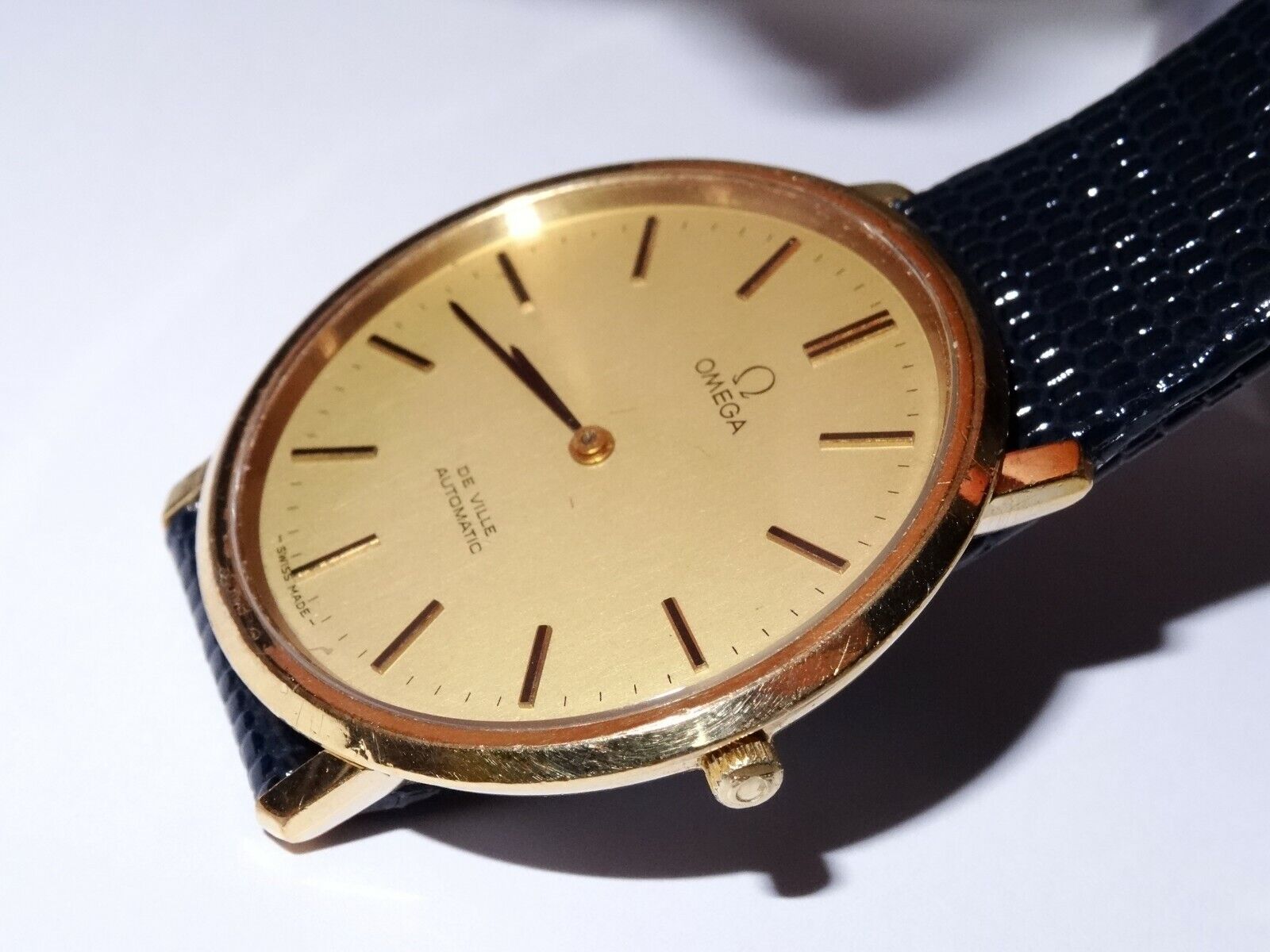 Large 36mm 70s Omega De Ville Gold Plated 151.0039 Cal. 711 24J Automatic Watch