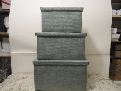 Set of 3 Nesting Blue / gray ...