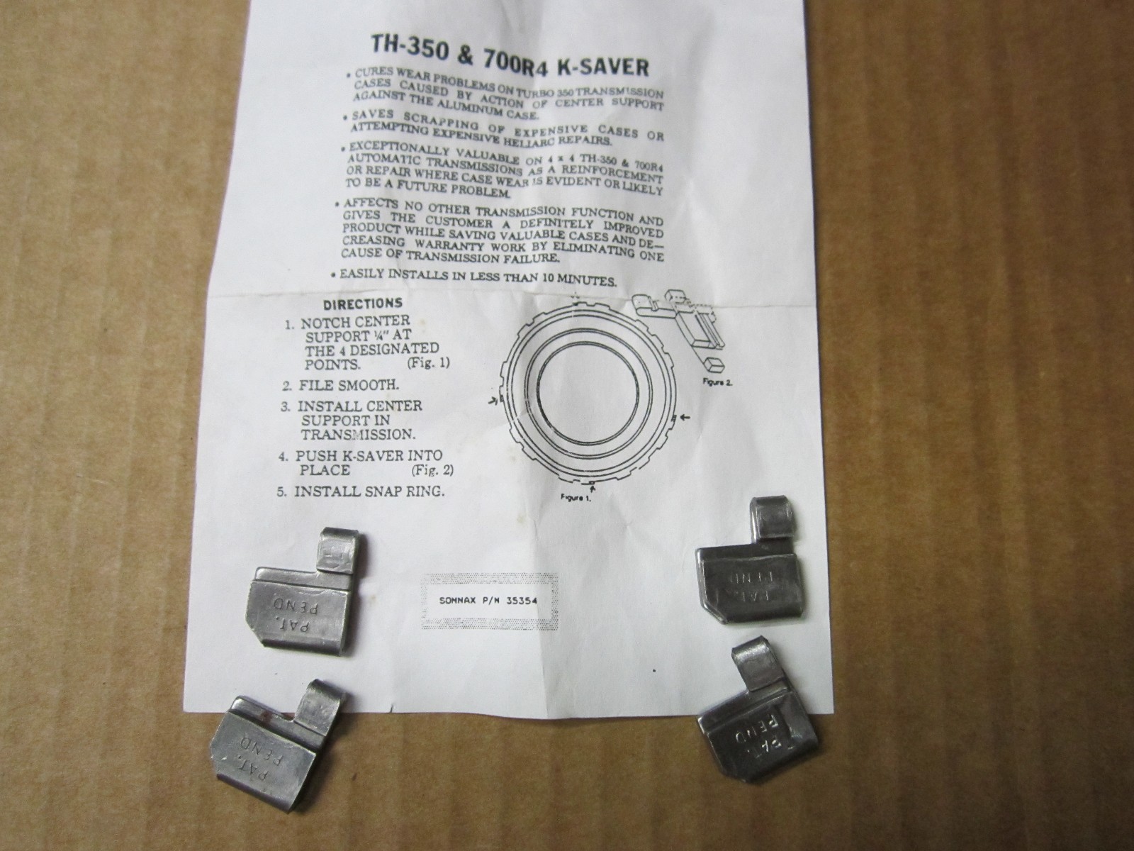 Transmission Case Saver Kit GM TH350 TH700R4 4L60E AntiClunk TH 250