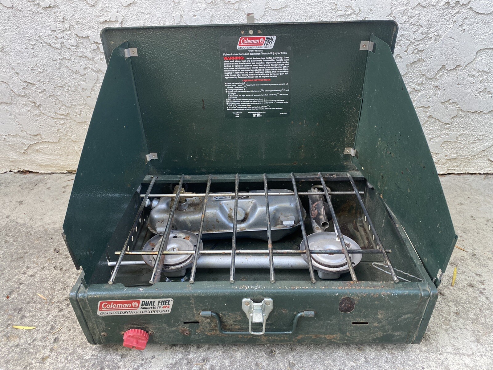 Coleman Model 424 Dual Fuel 2-Burner Camp Stove 海外 即決 | www
