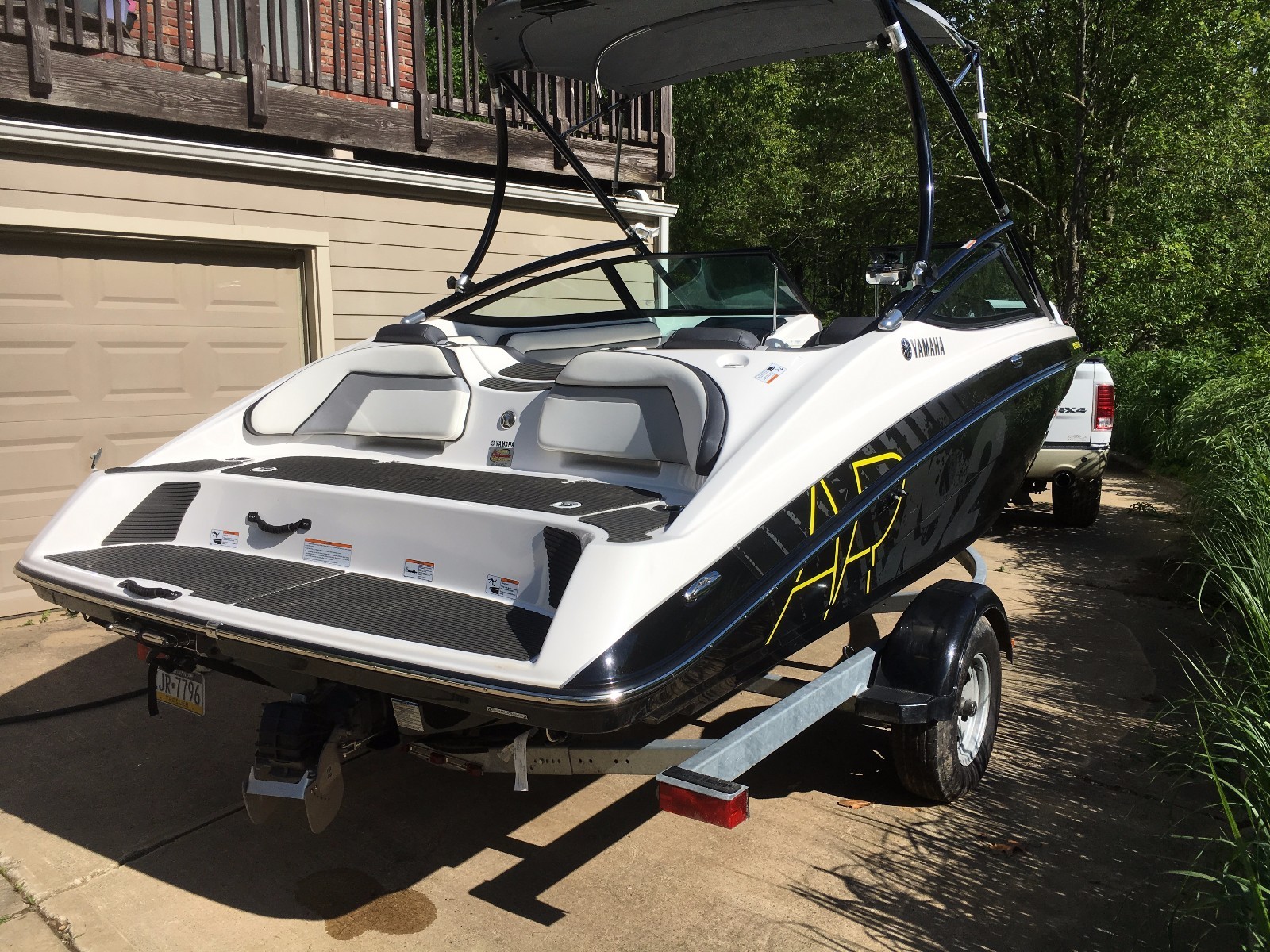 2015 Yamaha AR192 Supercharged Jet Boat with Trailer low hours