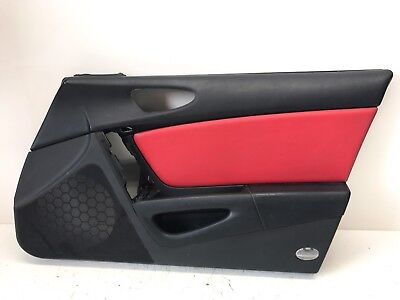 2004-2008 MAZDA RX-8 OEM RIGHT RH FRONT DOOR PANEL COVER RED BLACK USED