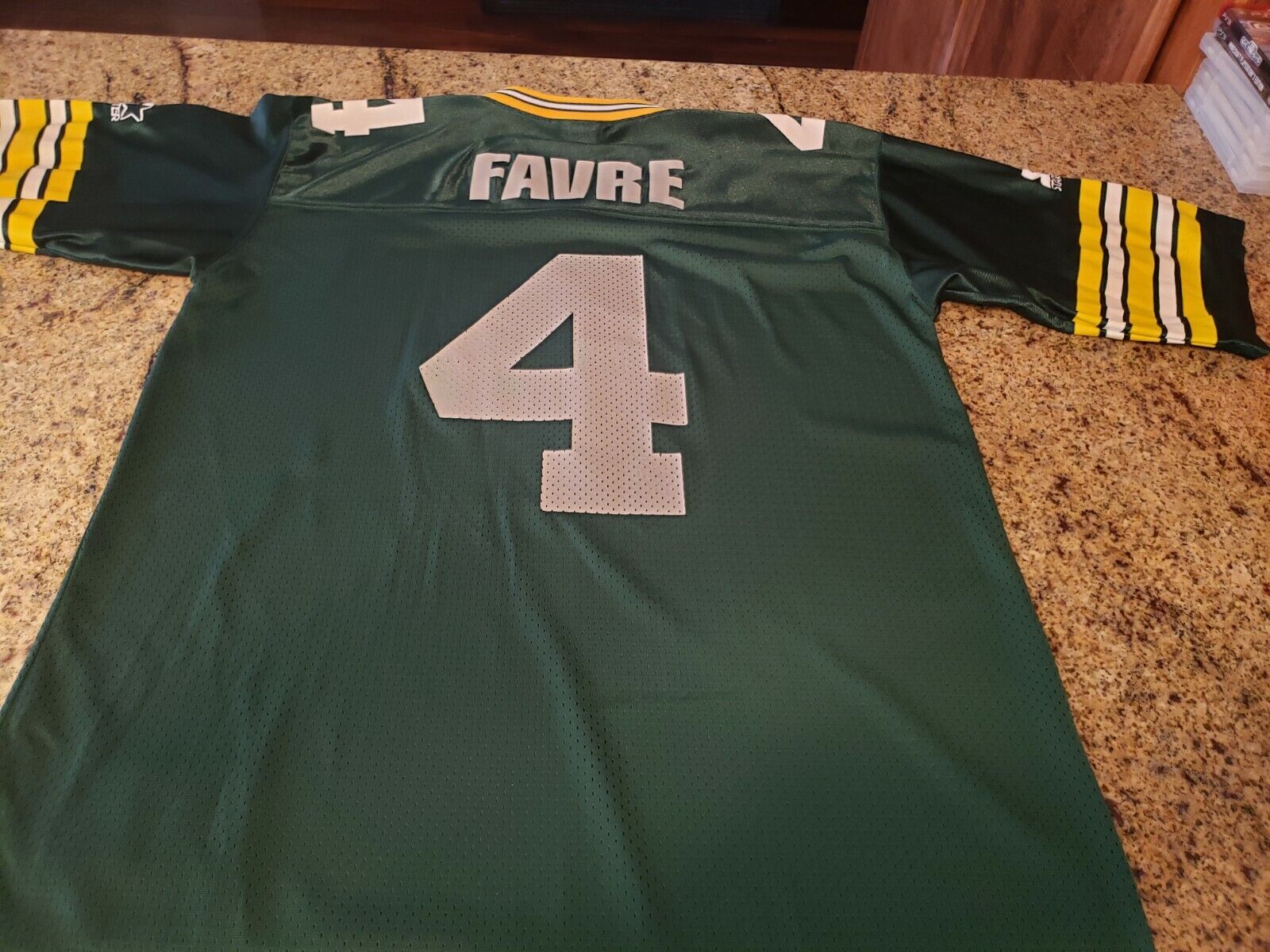 Vintage STARTER Brett Favre 1996 Green Bay Packers NFL Jersey - 48 - Made in USA