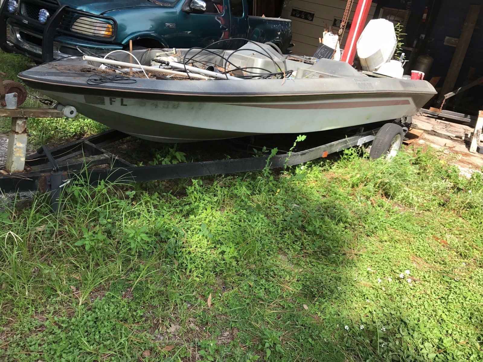 Bass Tracker boat motor & Trailer No Reserve with Chrysler outboard No title