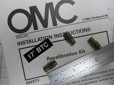 436678 0436678 OMC Recalibration Orifice Kit Evinrude Johnson 60HP Outboards