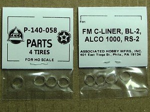  058-TRACTION-TIRE-FACTORY-ORIGINAL-PARTS-AHM-RIVAROSSI-HO-SCALE-TRAINS