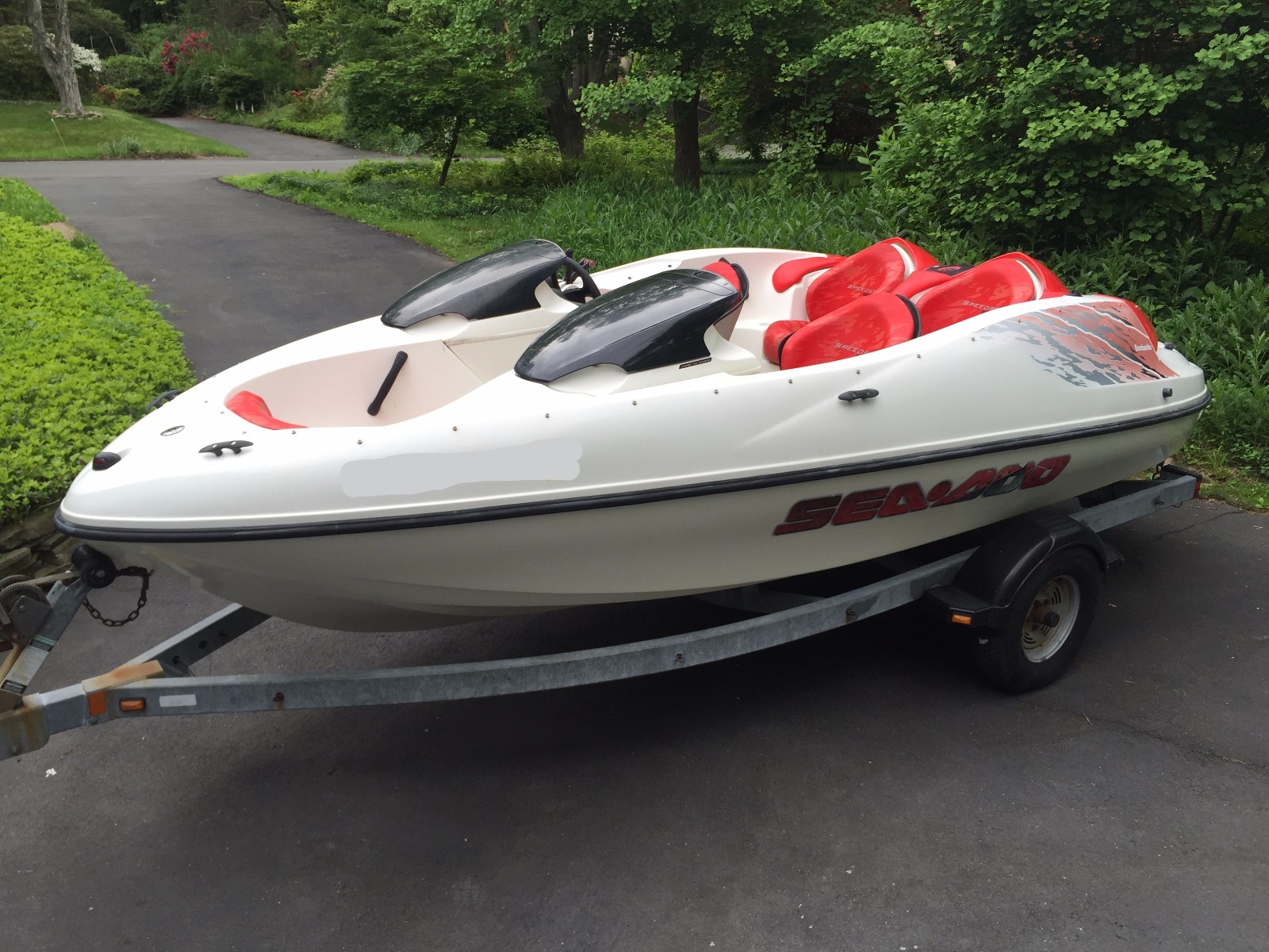 1998 SEADOO SPEEDSTER Jet Ski Boat 2 Recent Rebuilt Engines Lots of New Parts!