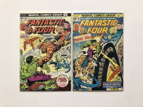 Fantastic Four #166 & #167 (Marvel 1976) Hulk Appearance