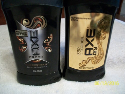 AXE GOLD TEMPTATION ANTIPERSPIRANT STICK DEO & DARK TEMPTATION STICK DEO