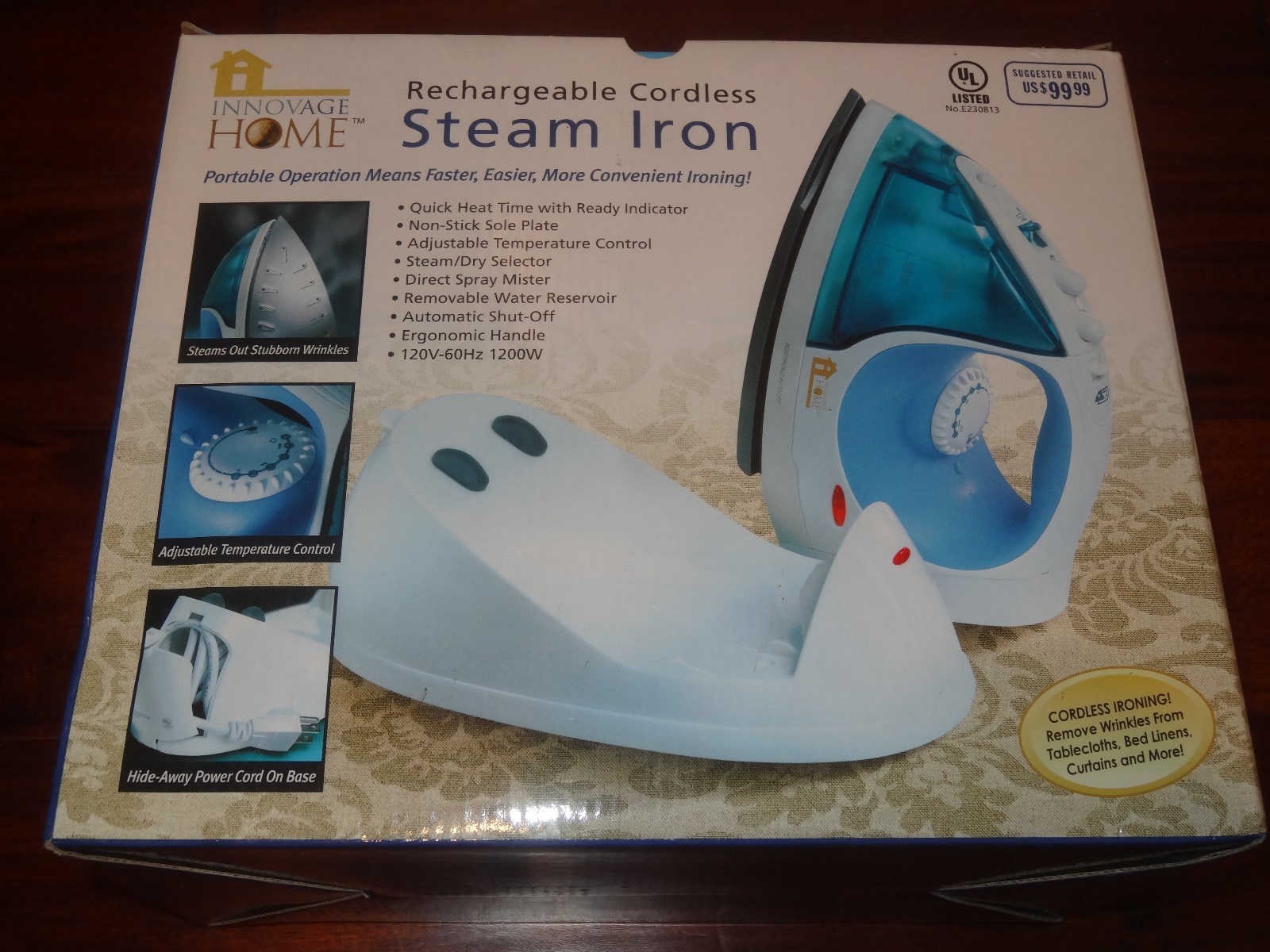 UPC 694202100165 product image for Rechargeable Cordless Steam Iron | upcitemdb.com