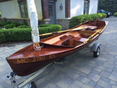 Custom made 12' wooden "Cat" boat