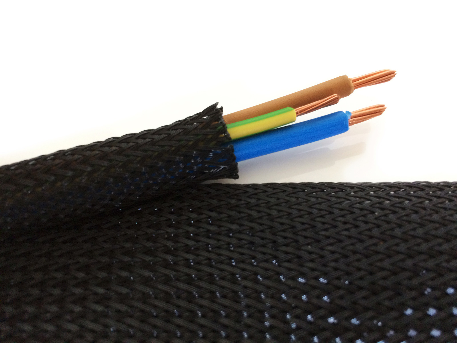 Black Braided Cable Sleeving/Sheathing Wire Harnessing, Marine