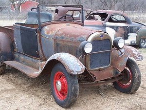 roadster rpu 1929 pickup rod wire wheels rear ford open project