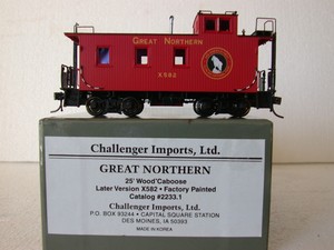  Imports Brass HO Scale Great Northern GN 25 Foot Wood Caboose | eBay