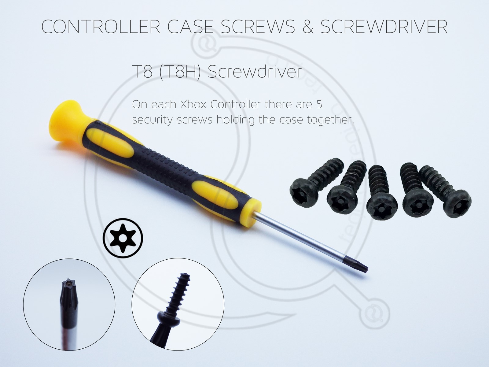 XBOX ONE CONTROLLER T8 T8H T6 SECURITY TORX SCREWDRIVER SCREWS 7MM HEX