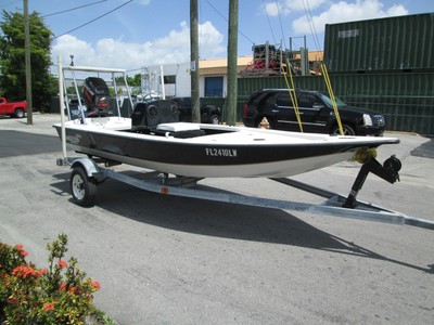 2002 Aqua Force Flats 16' with Mercury 60 HP and Trailer