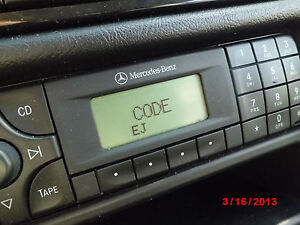 Code for mercedes benz radio e320
