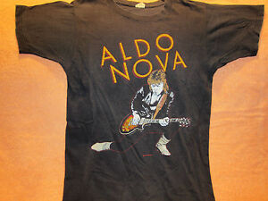 ... -Vintage-Original-ALDO-NOVA-Concert-T-Shirt-1982-Size-LG-Tour-Shirt