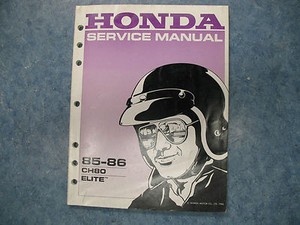 1986 Honda elite scooter service manual