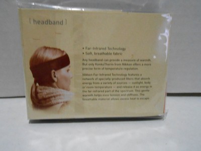 NIKKEN KENKOTHERM HEADBAND - NIB - BLACK - ONE SIZE FITS ALL