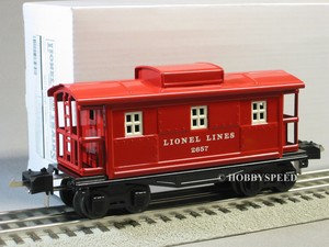 MTH-LIONEL-TINPLATE-2657-CABOOSE-red-11-5510-1-o-gauge-train-metal-tin 