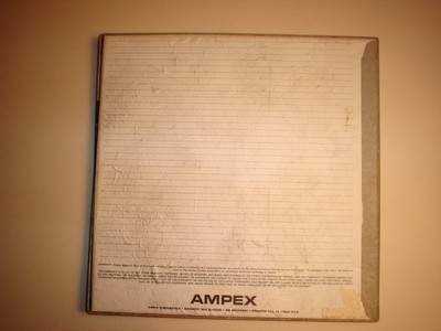 Ampex Grand Master 456 Reel to Reel Studio Mastering Audio Tape.