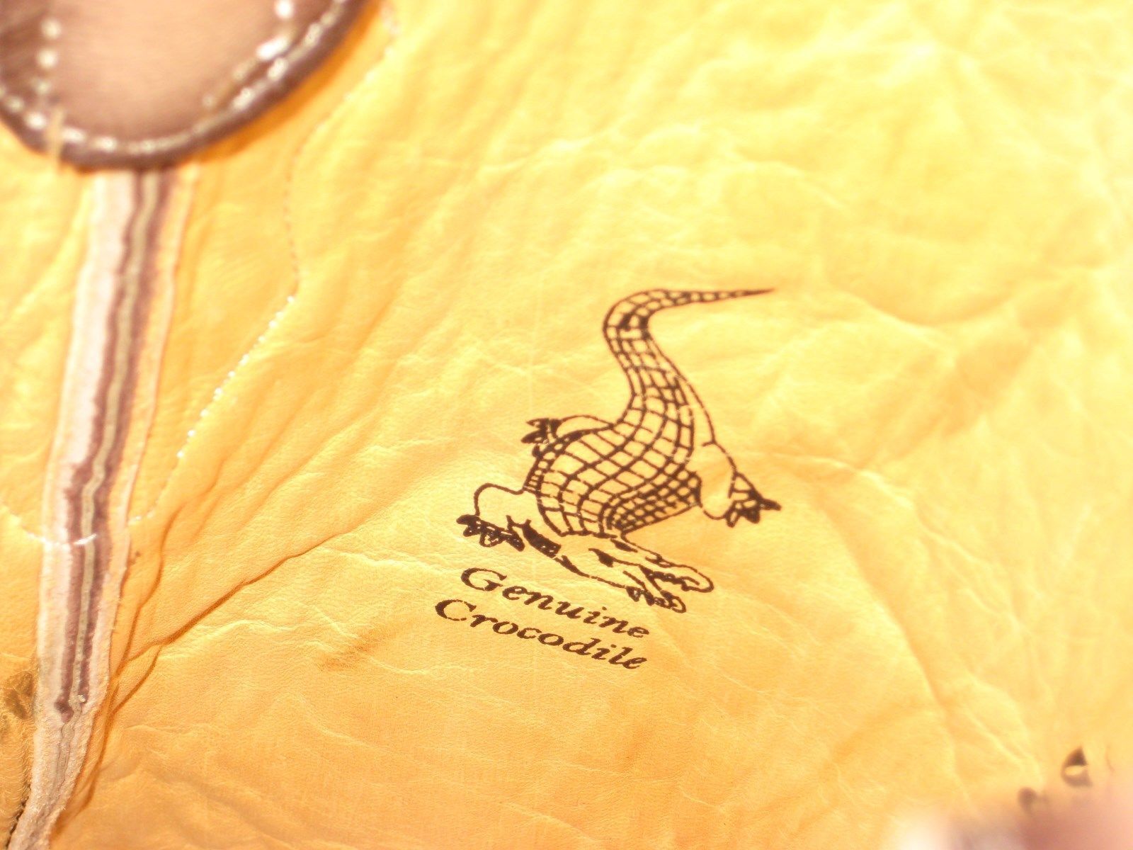 Pre-owned Los Altos Boots Los Altos Honey Genuine Crocodile Caiman Square Toe Western Cowboy Boot (d) In Yellow
