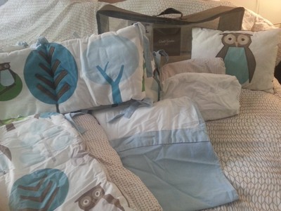 owl crib bumper pads