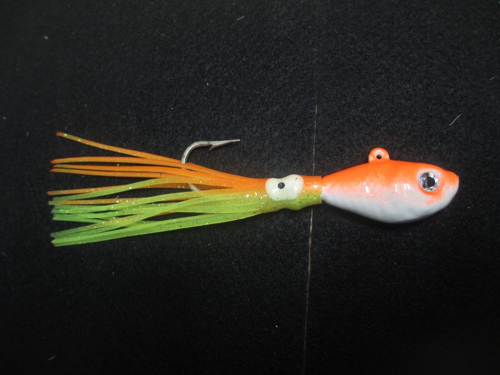 Head Color:Orange/Orange Yellow Skirt:2oz to 8oz Man Cave saltwater Bucktail Jigs Lure 10 color 5 Pack