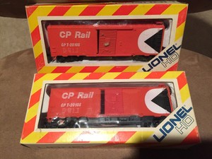 1970s-Lionel-HO-Scale-Train-Car-Canadian-Canada-CP-Rail-41-Box-Car-2PC 