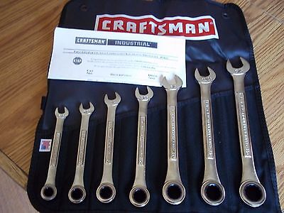 Craftsman Indurtrial Standard 7 PC Combination Ratcheting ...