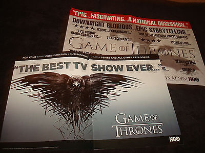 GAME OF THRONES 2 Emmy ads Kit Harington, Peter Dinklage, 'Best TV Show (Best Game Shows Ever)