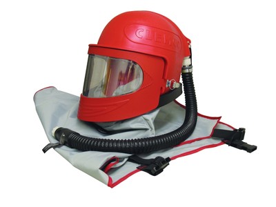 FREE SHIPPING!!!!!!!! CLEMCO APOLLO 600 HP BLAST HELMET W/DLX SUSPENSION #25190