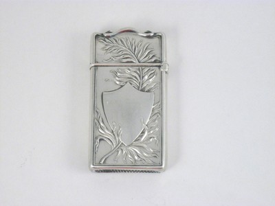 Antique Mauser Mckinley Dewey Sigabee Sterling Silver Match Safe Circa 1900