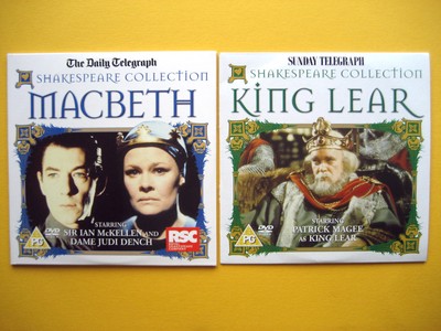 MACBETH/KING LEAR , A DAILY/SUNDAY TELEGRAPH PROMOTION (2 DVD'S)