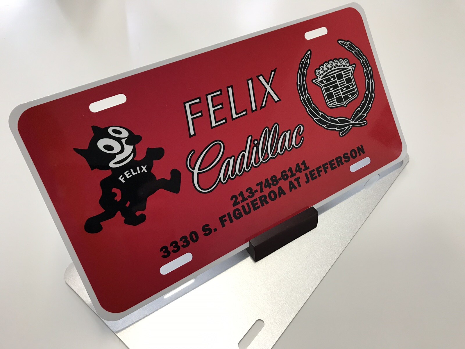 Yahoo!オークション FELIX CADILLAC VINTAGE LICENSE PLATE 海外 即決