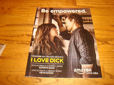 I LOVE DICK 2017 Emmy ad Kevin Bacon, Kathryn Hahn, Best Comedy Series,