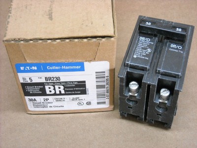 NEW Cutler Hammer BR230 Circuit Breaker 30 Amp 2 Pole 120